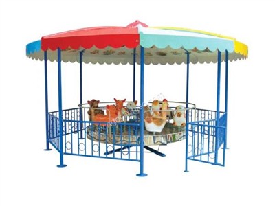 Đu Quay Mâm 9 Con Giống Có Mái Che